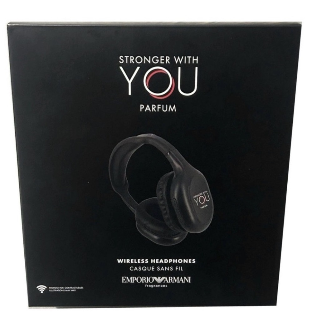 Emporio Armani Black Over-Ear Wireless Headphones